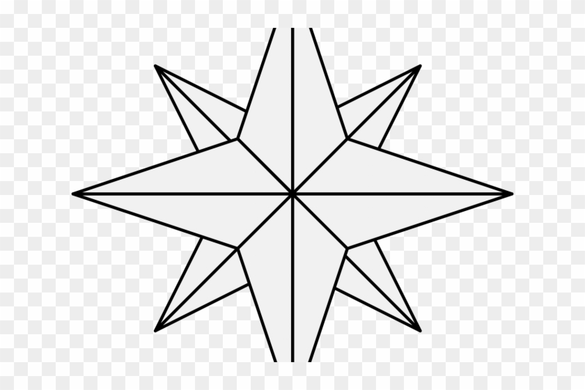 Compass Star - Easy Mandalas Coloring Page #515233
