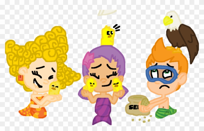 Baby Chick Cuddling Bubble Guppies Nonny Glasses Free Transparent Png Clipart Images Download
