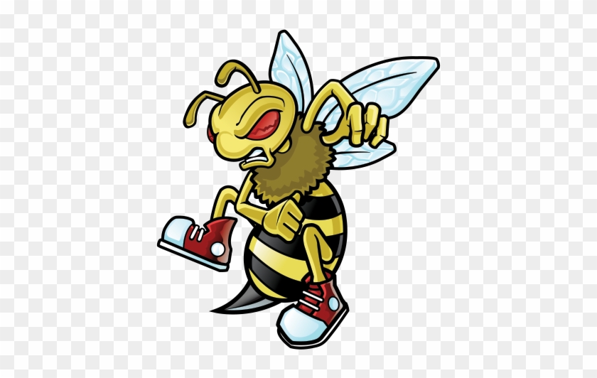 Deadth Clipart Hornet - Black And White Bee #515347