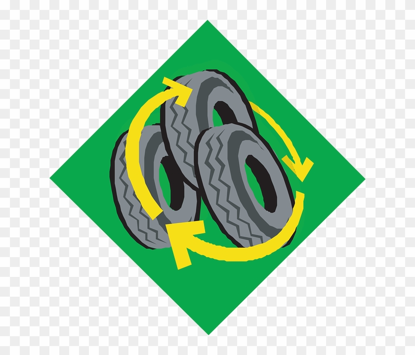 Tires Sign, Green, Symbol, Car, Recycle, Arrows, Parts, - Tire Recycling Gif #515370