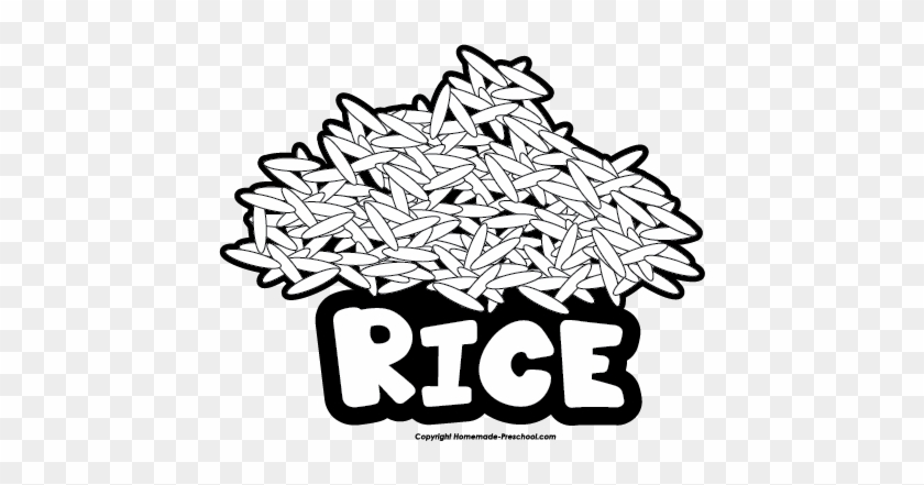 Click To Save Image - Rice Clipart Black And White #515383