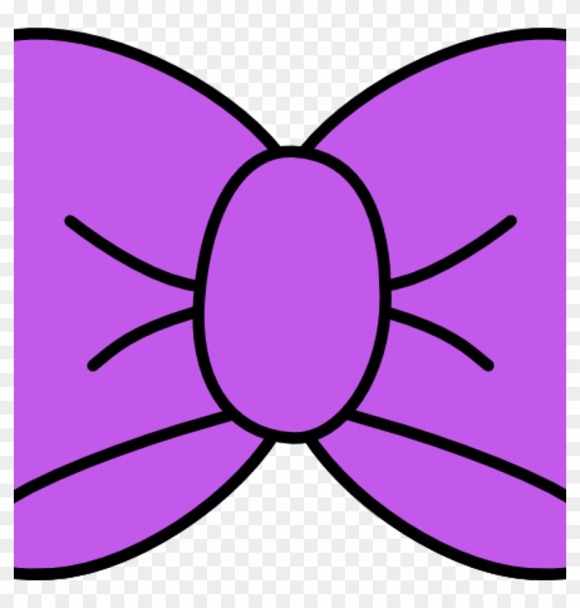 Bow Clipart Purple Bow Clip Art At Clker Vector Clip - Hair Bow Svg File #515519