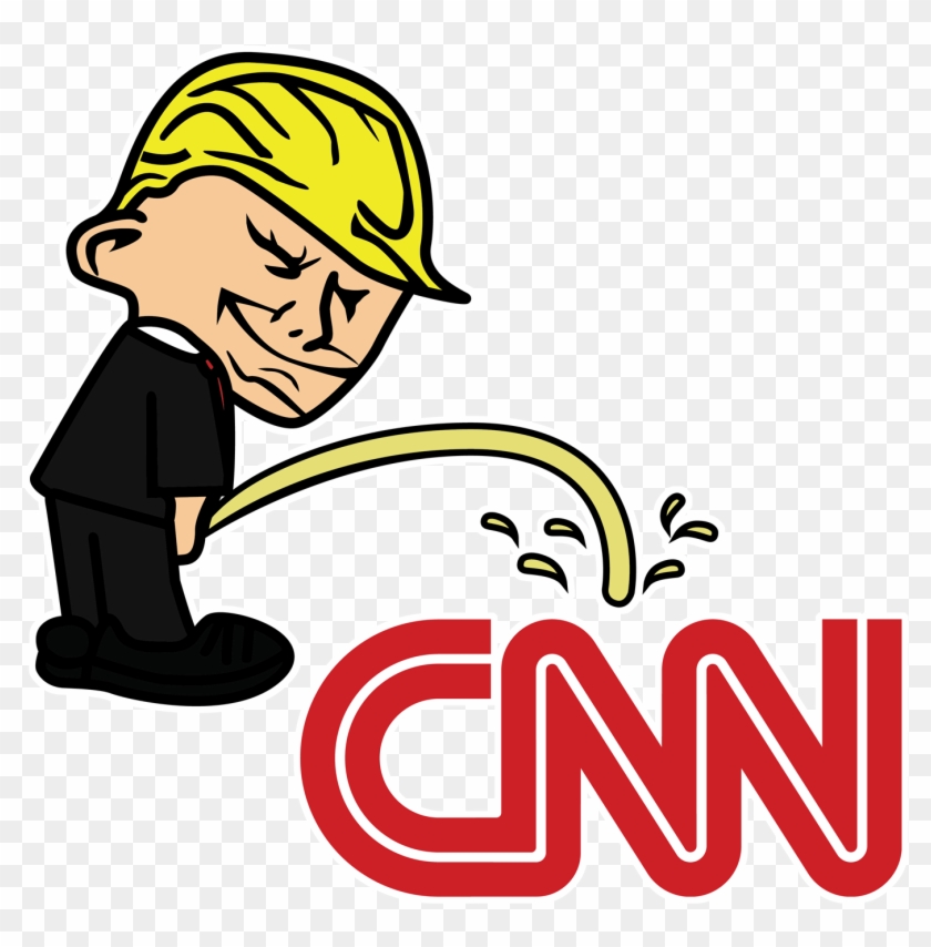 Pi$$ing Trump Badboy Cnn Clear Sticker - Trump Bad Boy Stickers #515618