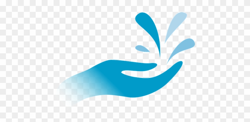 Hand Drops Water Stylized Blue Wet Costs R - Gotas De Agua Dibujo #515648