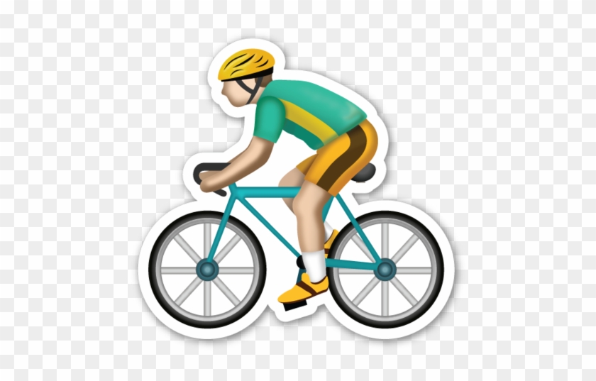 Bicyclist - Emojistickers - Com - Emoji Sports Png #515670