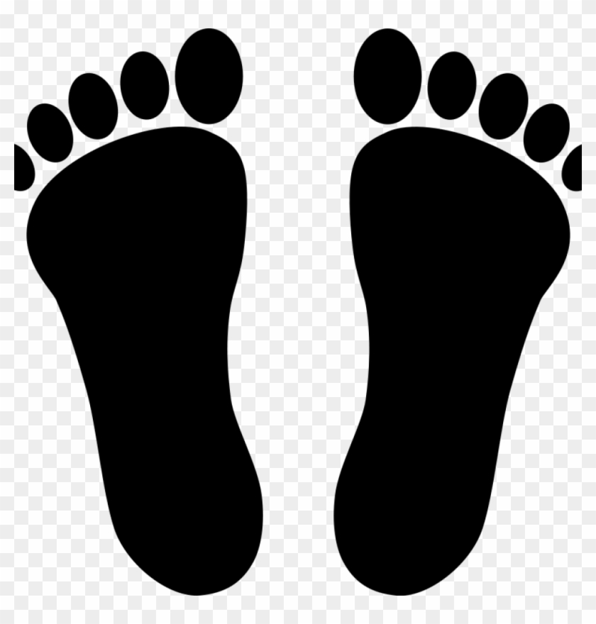 Feet Clipart Free Foot Cliparts Download Free Clip - Black And White Footprint #515935