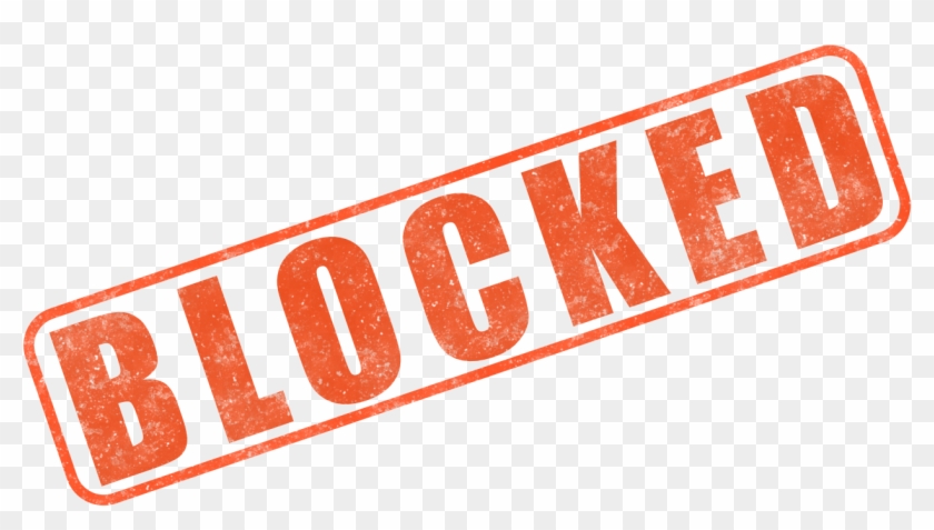 Block Clip Art - Blocked Png #515957