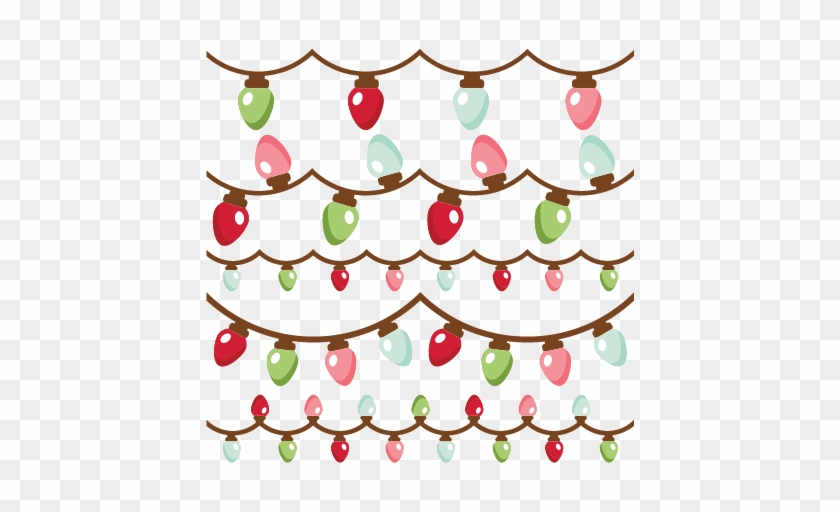 Christmas Lights Svg Scrapbook Cut File Cute Clipart - Digital Scrapbooking #516090