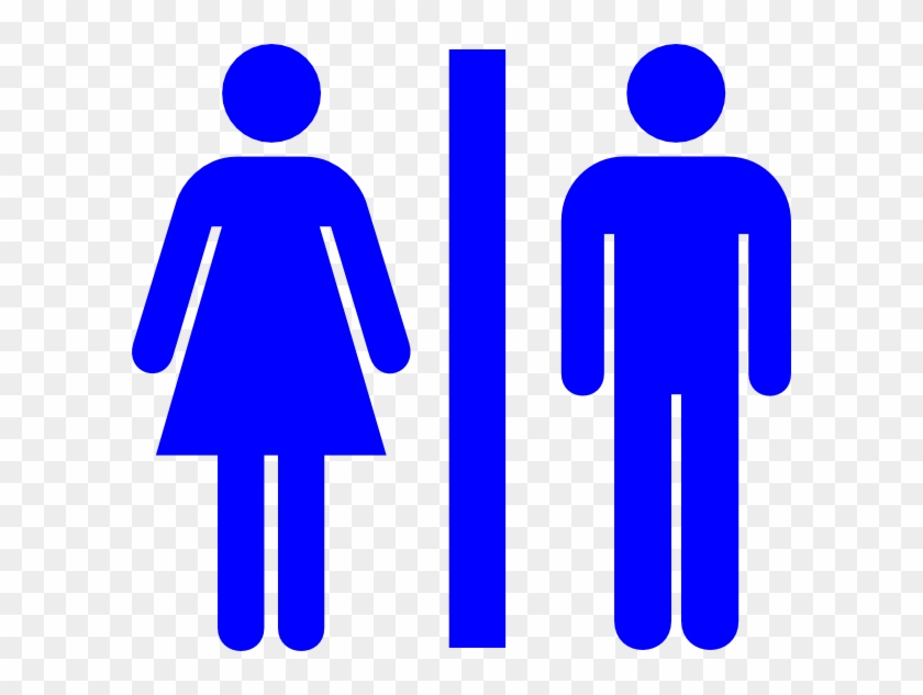 Dark Blue Restroom Clip Art - Women More Stress Than Men #516120