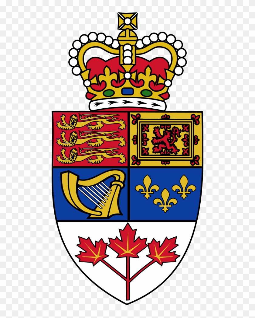 Coat Of Arms Of Canada - Royal Coat Of Arms Canada - Full Size PNG