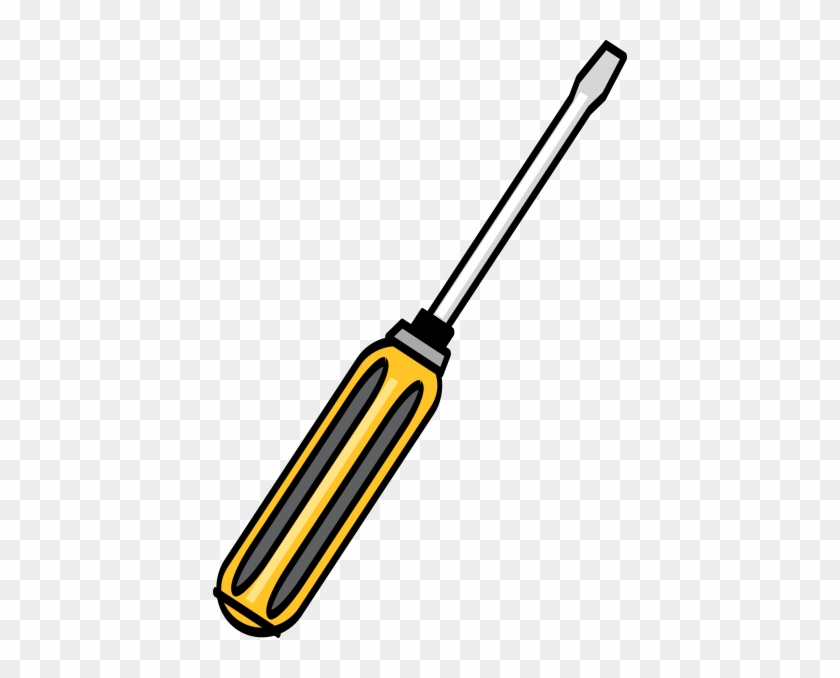 Free Vector Screwdriver Clip Art - Screwdriver Png #516283