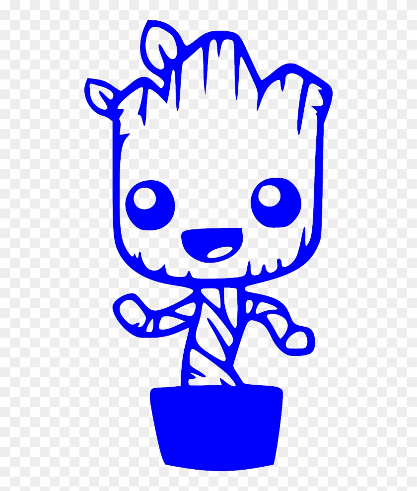 Please Note That The White Image Is A White Sticker - Baby Groot Coloring Sheets #516340