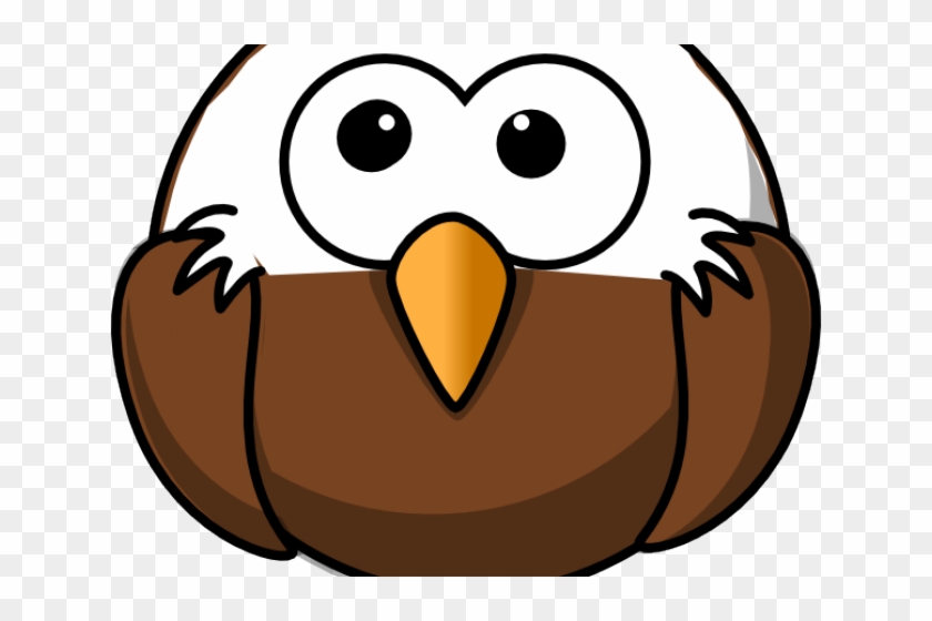 Cartoon Eagle Clipart - Bald Eagle Round Ornament #516400