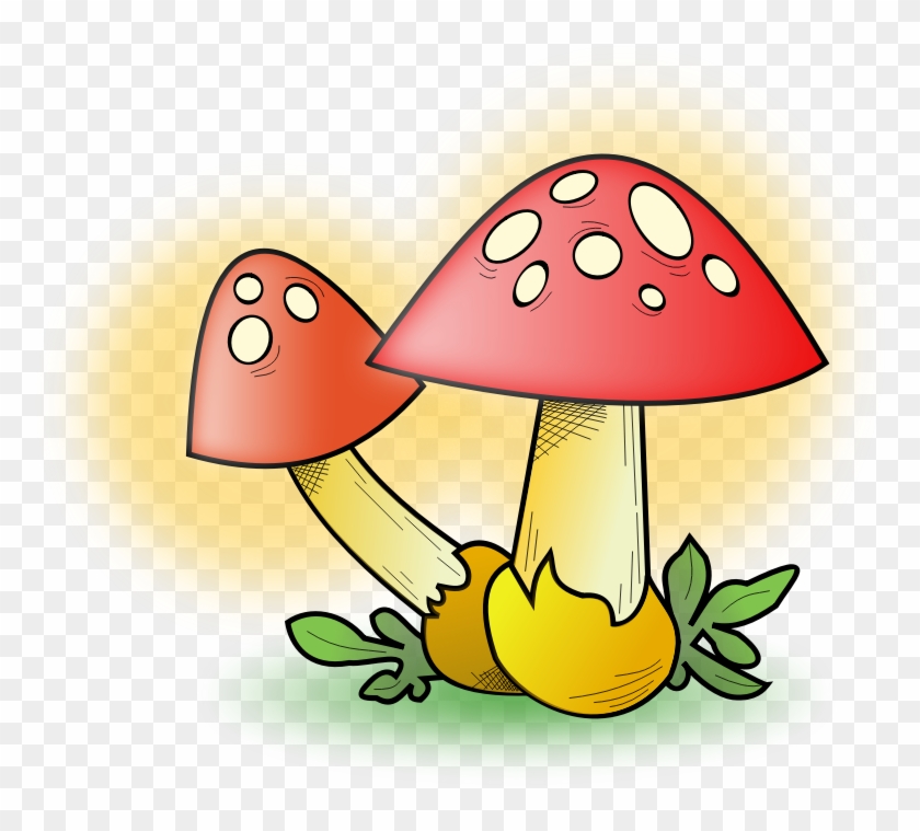 Clipart - Mushrooms - Mushroom Square Sticker 3" X 3" #516565