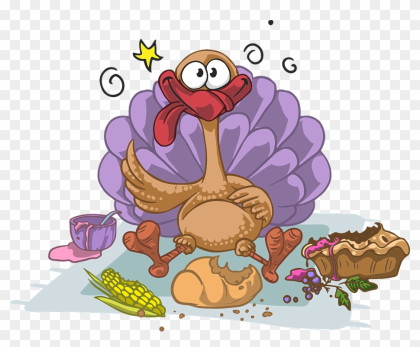Picture Of Cartoon Turkey 12, Buy Clip Art - Turkey Eating Clipart #516581
