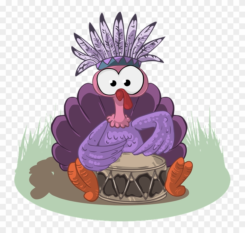 Indian Chief Cartoon 29, Buy Clip Art - Turkey Drum #516617