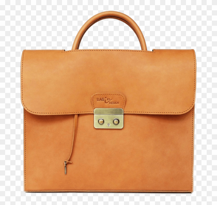 กระเป๋าเอกสาร Develop Briefcase Tan Genuine Leather - Classic Italian Briefcase #516718