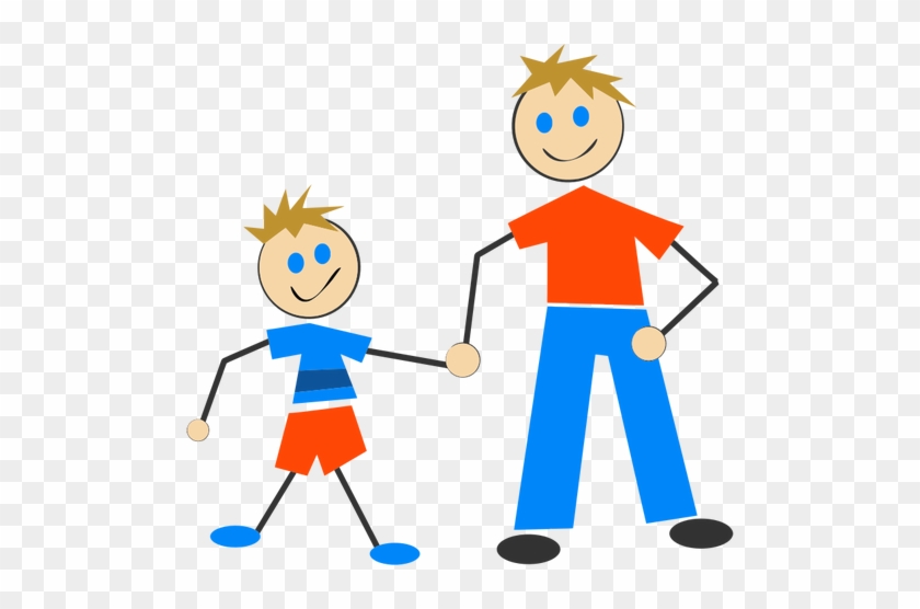 114 Father Free Clipart Public Domain Vectors Rh Publicdomainvectors - Dad And Son Clipart #516871