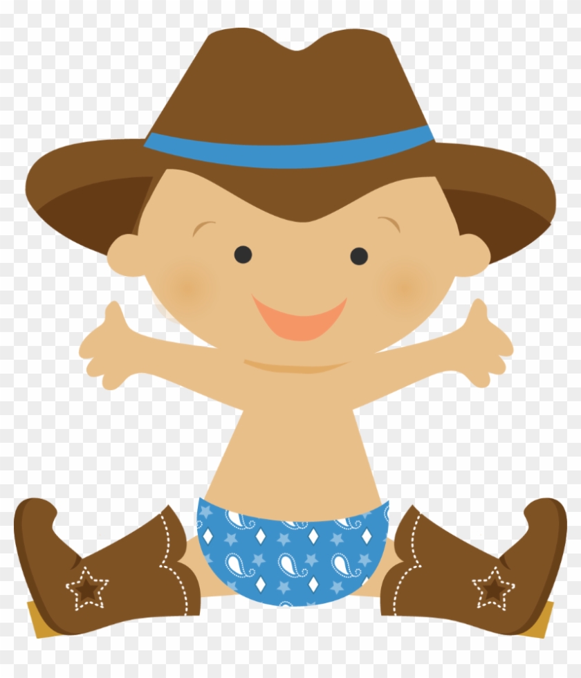 Cry Baby Clipart Country Life - Baby Cowboy Clipart #516892