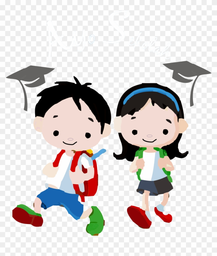 Bocah Clipart Sekolah Pencil And In Color Bocah Clipart - School Management Erp Software #516906