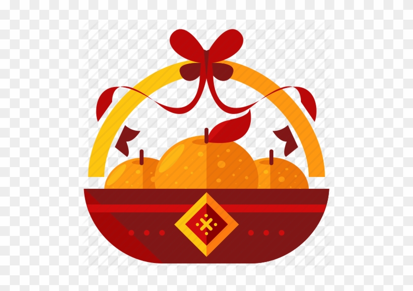 Related Chinese New Year Orange Clipart - Chinese New Year Icon Png #516943