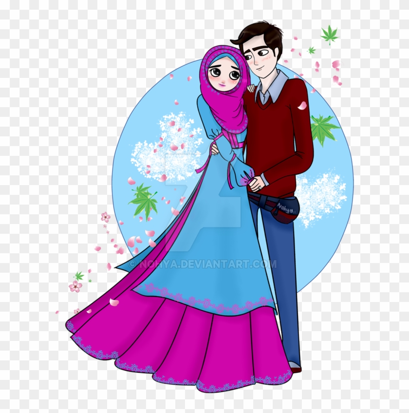 Kahwin Clipart - Muslim Marriage Couple Cartoon #516950