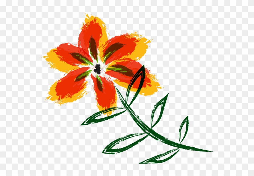 Learning How To Use Watercolour Painter Brush - Orange Lily #517052