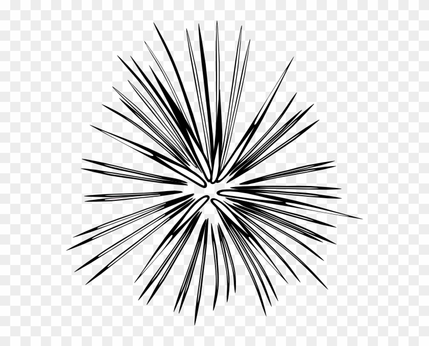 Fireworks Clipart Black And White Transparent Clipart - Spark Black And White #517156