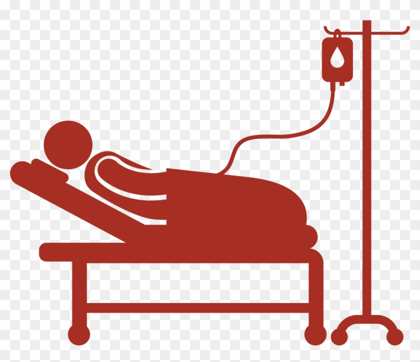 Hospital Bed Patient Icon - Patient In Hospital Bed Vector Png #517173