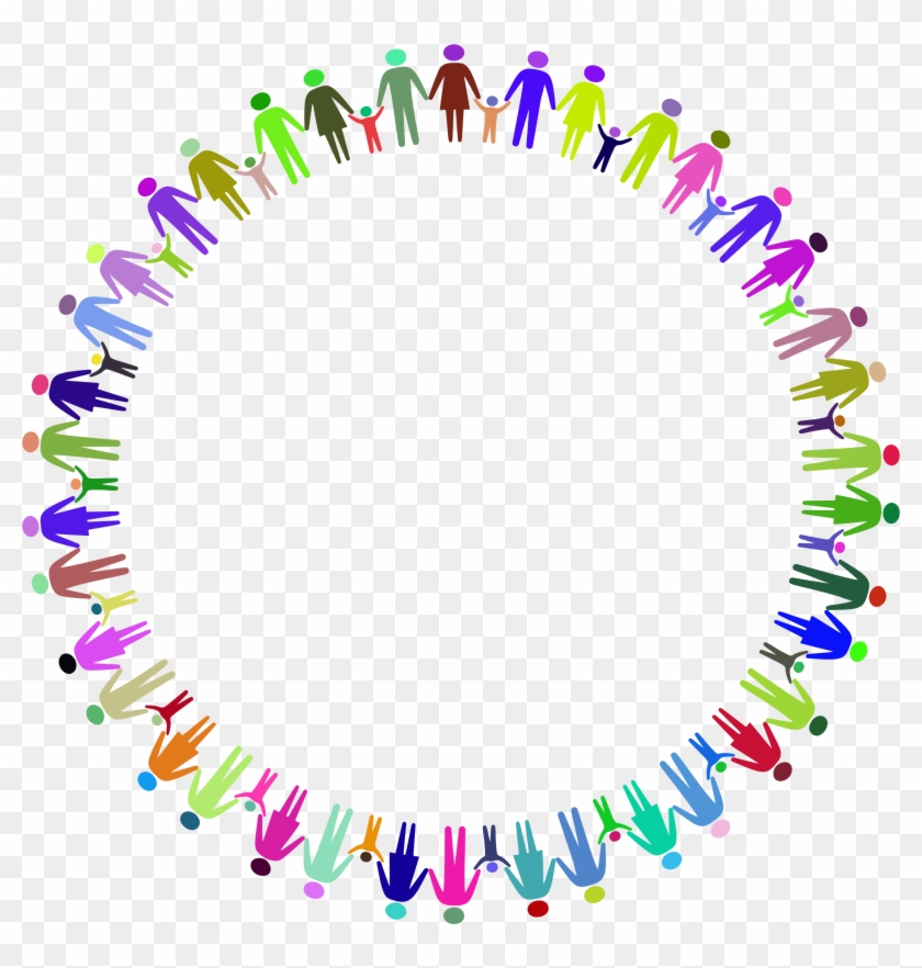 Clipart - Holding Hands Circle Vector #517190