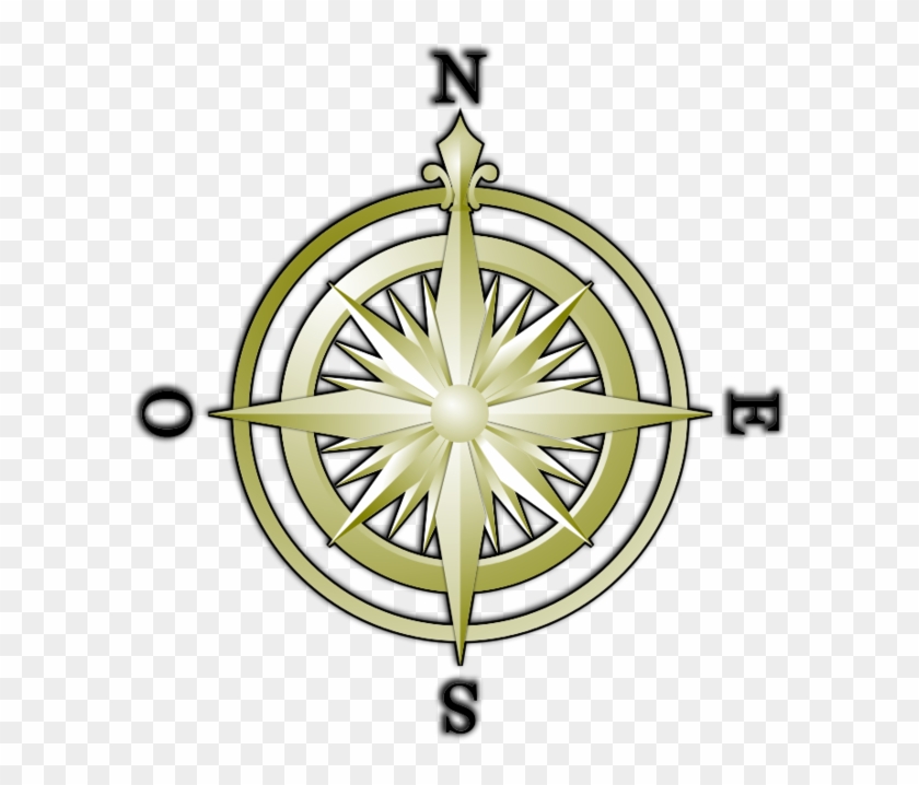 Compass Clipart North South East West - Rosa De Los Vientos Fondo Transparente #517189