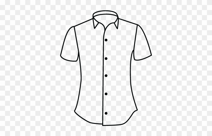 28 Collection Of Shirt Drawing Picture - Button Shirt Drawing #517313