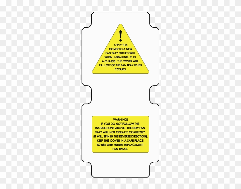 Fan Tray Replacement - Triangle #517674