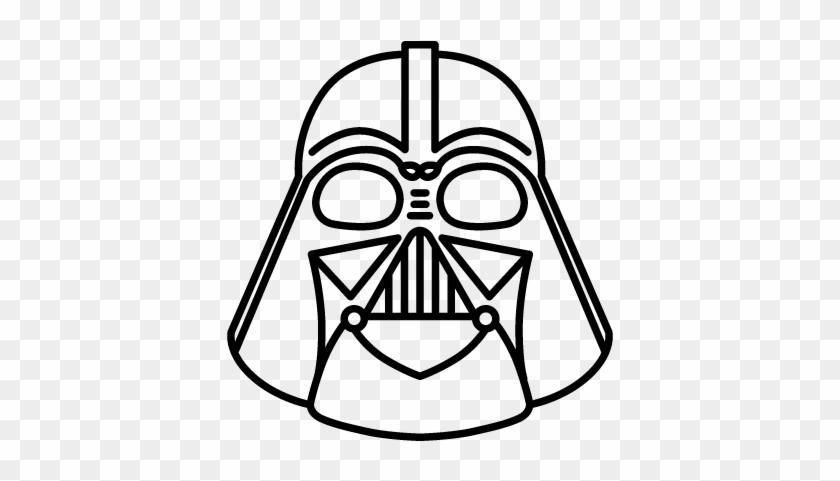 Darth Vader - Darth Vader Helmet Outline #517757