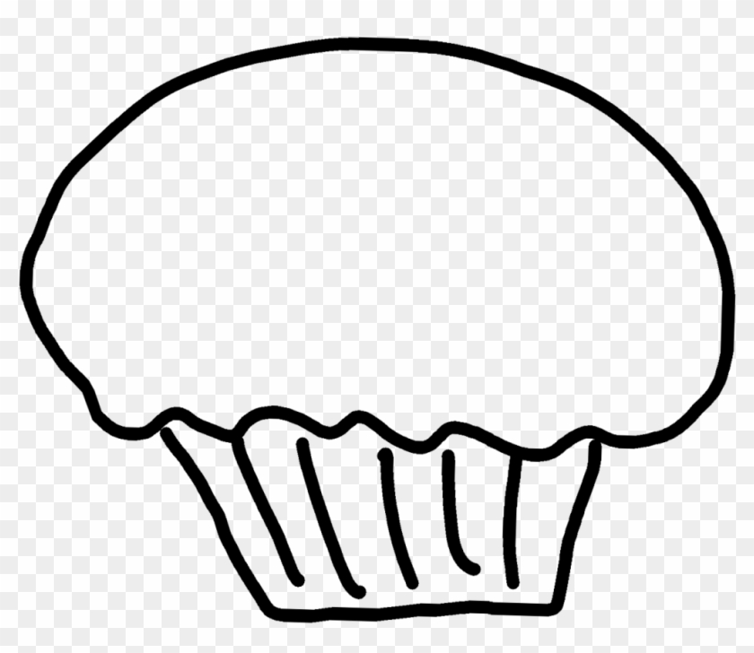 Cupcake Outline Clip Art - Clip Art Pictures Black And White #517981