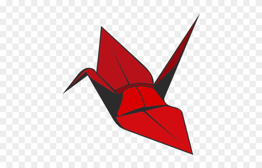 Origami, Crane, Red, Bird, Paper, Decoration, Symbol - Red Paper Crane #518140