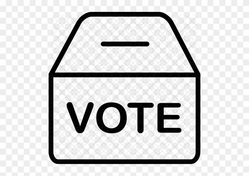 Voting Box Icon - White Ballot Box Clip Art #518289