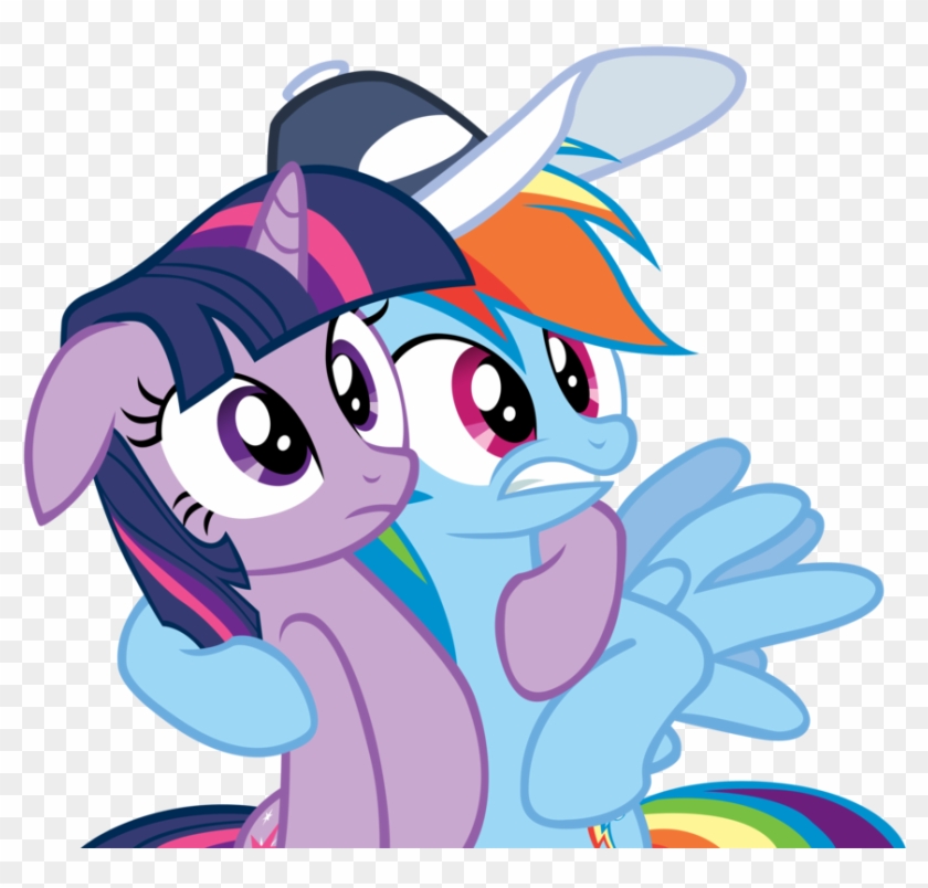 Twidash Shocked By Somepony - Mlp Twilight And Rainbow Dash #518397