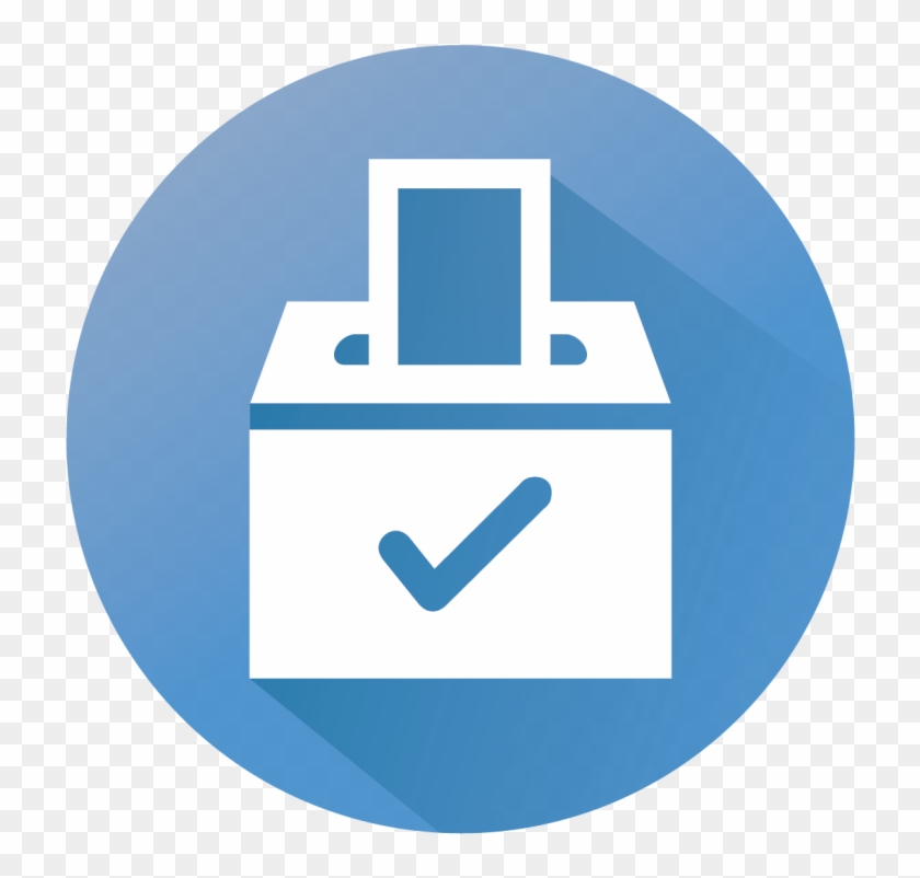 Aclu Of Ms Voting Rights Icon - Ballot Blue Circular Icons Png #518437