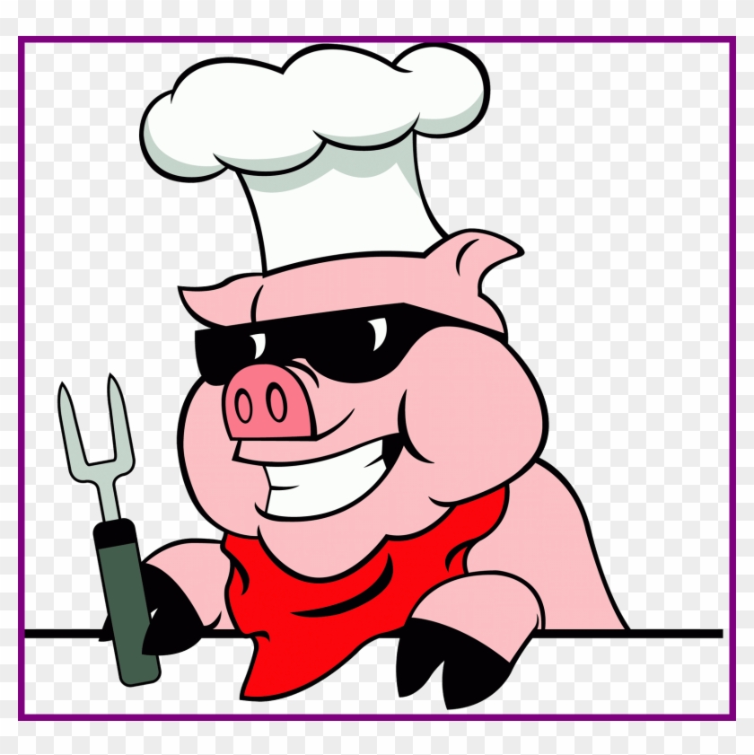 Shocking Pigs Cartoon Clip Art On Pics For Piggy And - Pig Roast Embroidery Design #518478