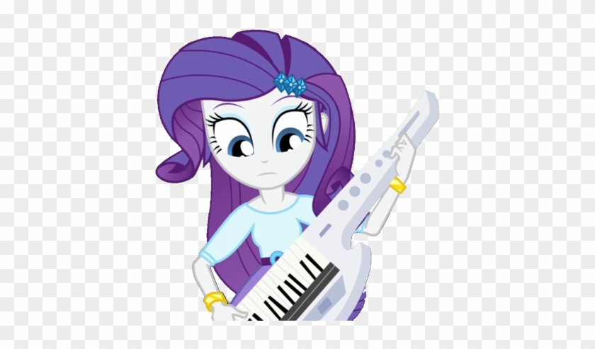 Thebar, Equestria Girls, Keytar, Player Piano, Rainbow - Equestria Girls Rarity Keyboard #518486