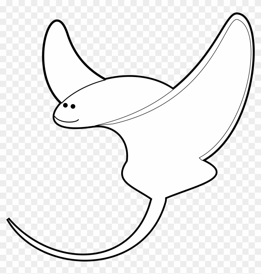 Sea Animals Cute Clip Art Freebies - Line Art #518660