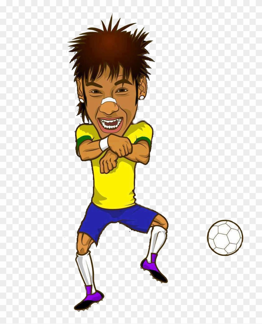 Caricatura De Neymar - Neymar Caricatura Para Dibujar Facil - Free  Transparent PNG Clipart Images Download