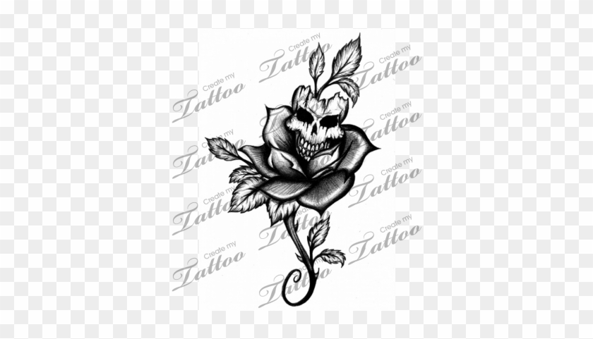 Evil Rose Drawing - Evil Rose Tattoos #519207