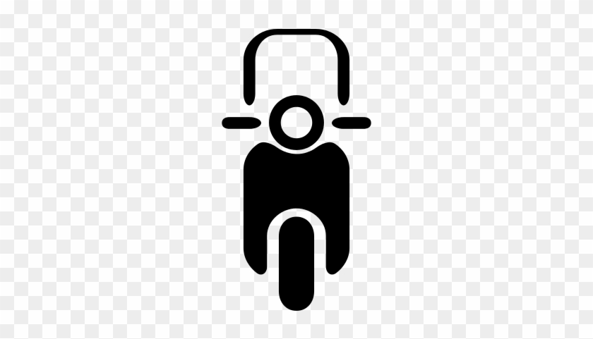 Vintage Motorbike Front View Vector - Motorcycle Vector Front View #519432