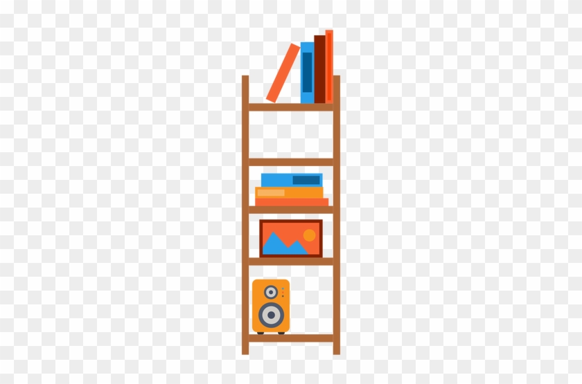 Office Bookshelf Illustration Transparent Png - Bookshelf Png #519444