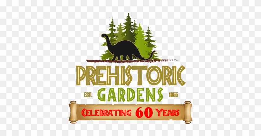 Pg 60 Years Scroll Outline - Prehistoric Gardens #519488