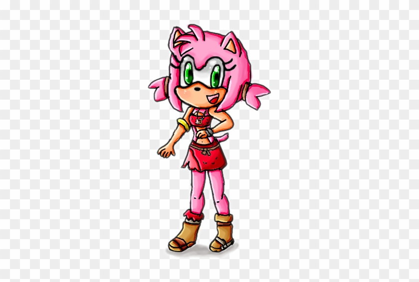 Amy In Sticks Clothes By Ninpeachlover - Cartoon #519670