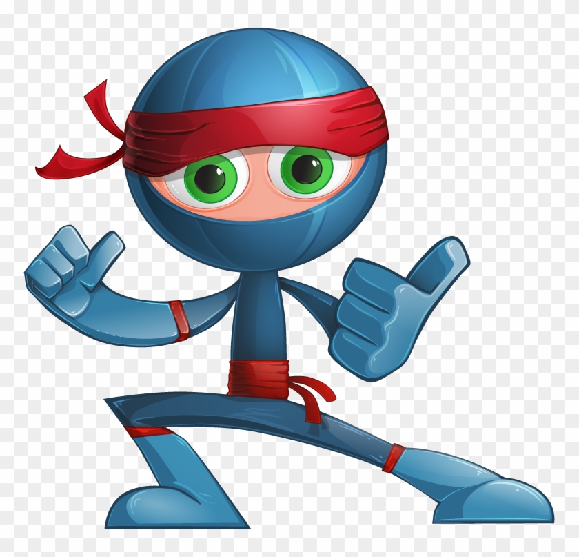 Them Anywhere To Boost Your Marketing And Your Return - Cartoon Blue Ninja #519861