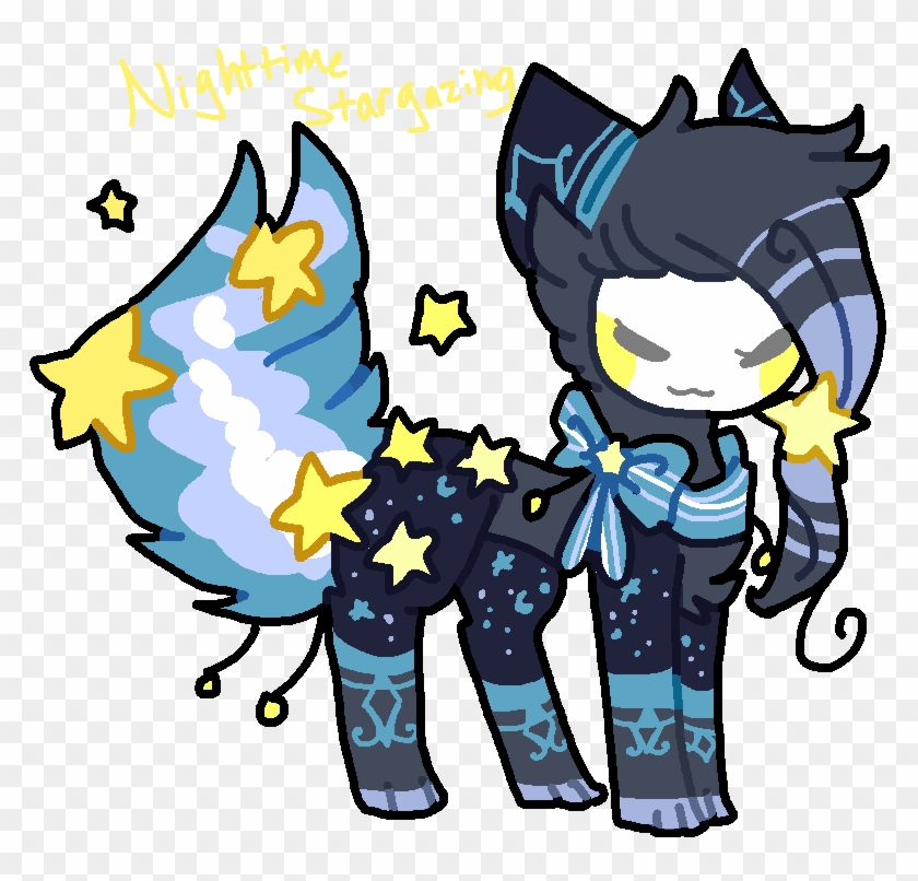 Nighttime Stargazing By Mask-archive - Cartoon #519876